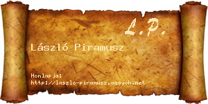 László Piramusz névjegykártya